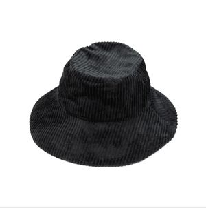 THE MONTANA BLACK CORDUROY BUCKET HAT BY SPRIGS